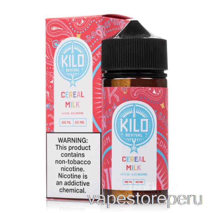 Vape Sin Nicotina Peru Leche De Cereal - Kilo Revival - 100ml 6mg